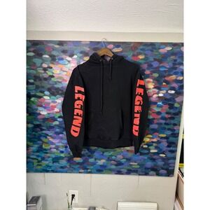 Black XO The Weeknd Hoodie Legend Sleeve Print Pullover size S